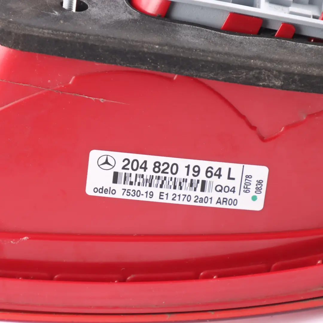 Light Left N/S Tail Light Lamp Side Panel to Mercedes W204 Rear with Part number A2048201964 Mercedes W204 Rear Light Left N/S Tail Light Lamp Side Panel - SKU A2048201964-1 - Part number A2048201964