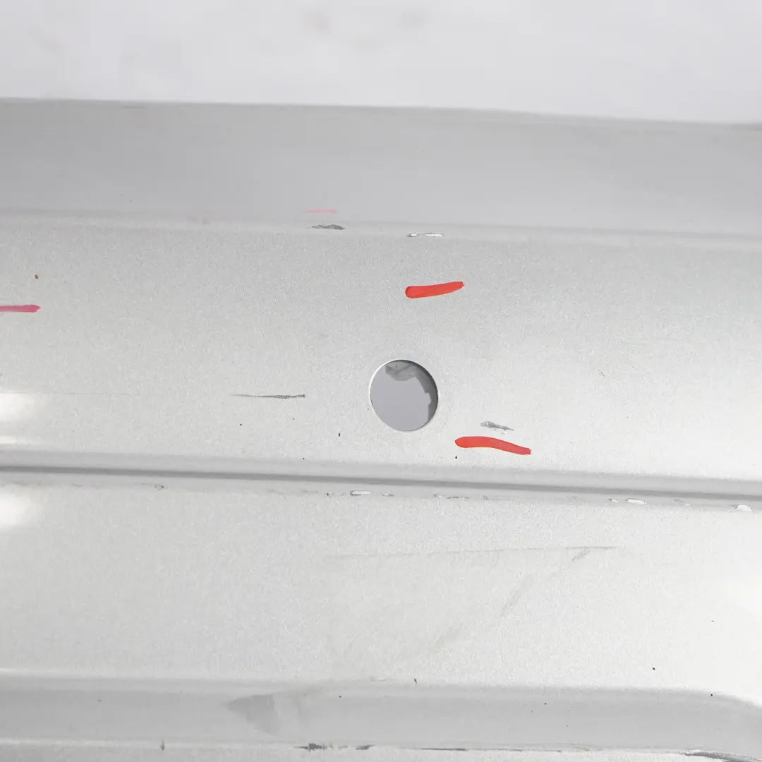 Bumper Trim Panel Cover Palladium Silver Metallic - 792 to Mercedes W204 Rear with Part number A2048809347 Mercedes W204 Rear Bumper Trim Panel Cover Palladium Silver Metallic - 792 - SKU A2048809347-PAL1 - Part number A2048809347