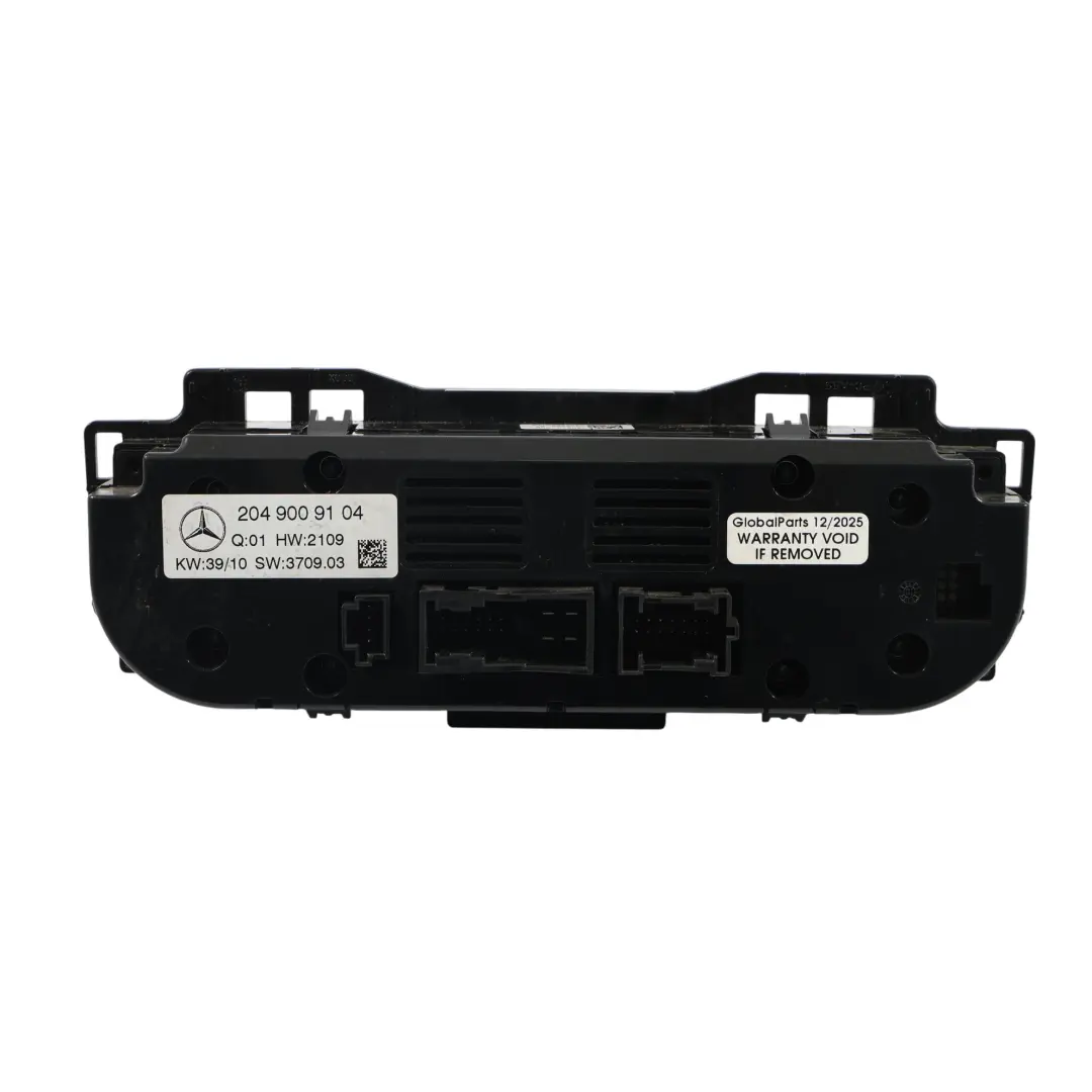 Mercedes W204 Przełącznik Panel Sterowania Klimatyzacji - SKU A2049009104-1 - Numer Części A2049009104