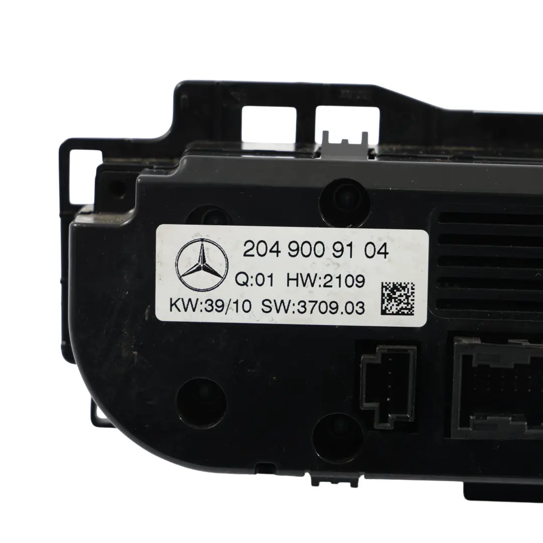 Calentador Panel de Control Climático Interruptor para Mercedes W204 con número de pieza A2049009104 Mercedes W204 Calentador Panel de Control Climático Interruptor - SKU A2049009104-1 - Número de pieza A2049009104