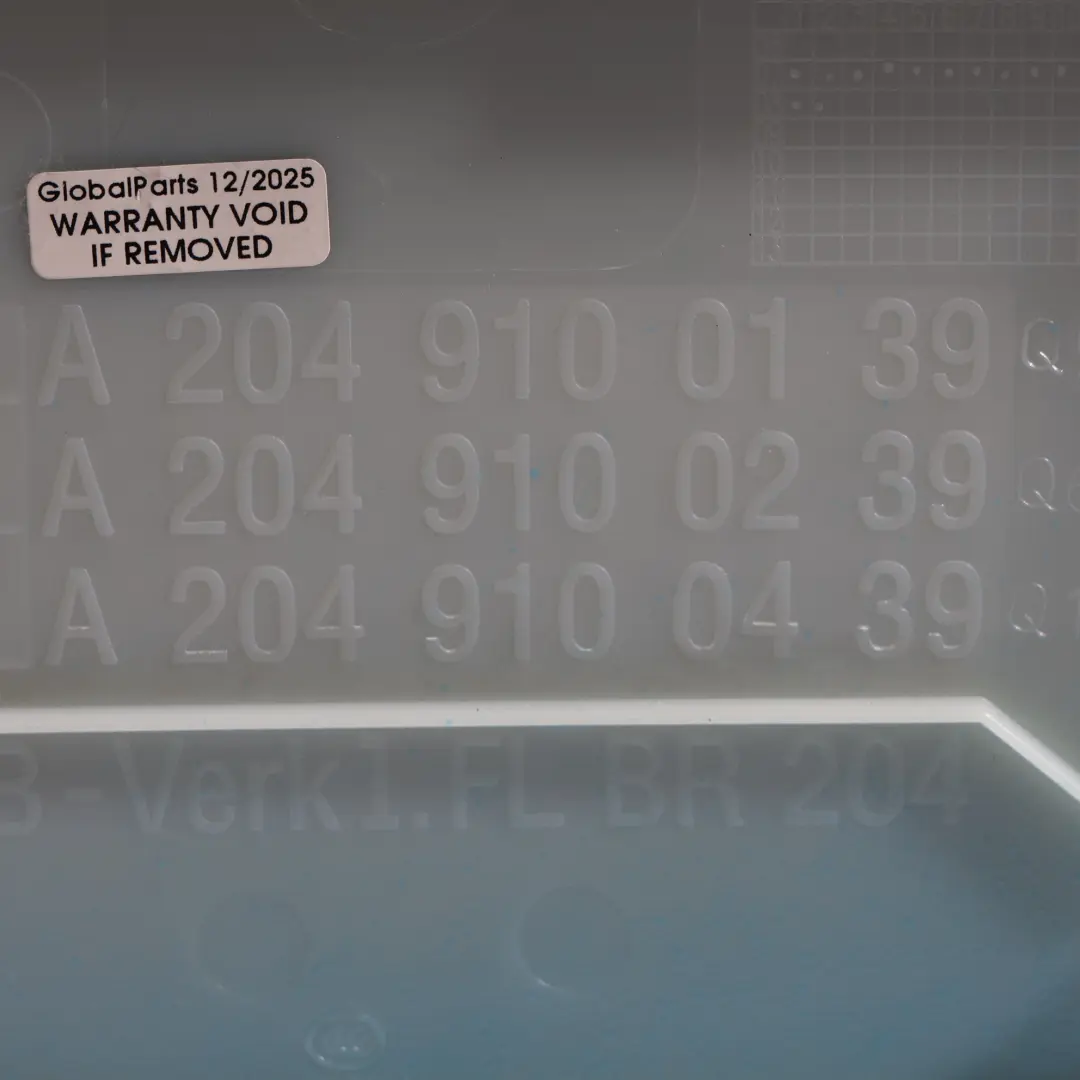 Schienale Sedile Anteriore Rivestimento Posteriore per Mercedes W204 con numero di parte A2049100239 Mercedes W204 Schienale Sedile Anteriore Rivestimento Posteriore - SKU A2049100239-1 - Numero di parte A2049100239