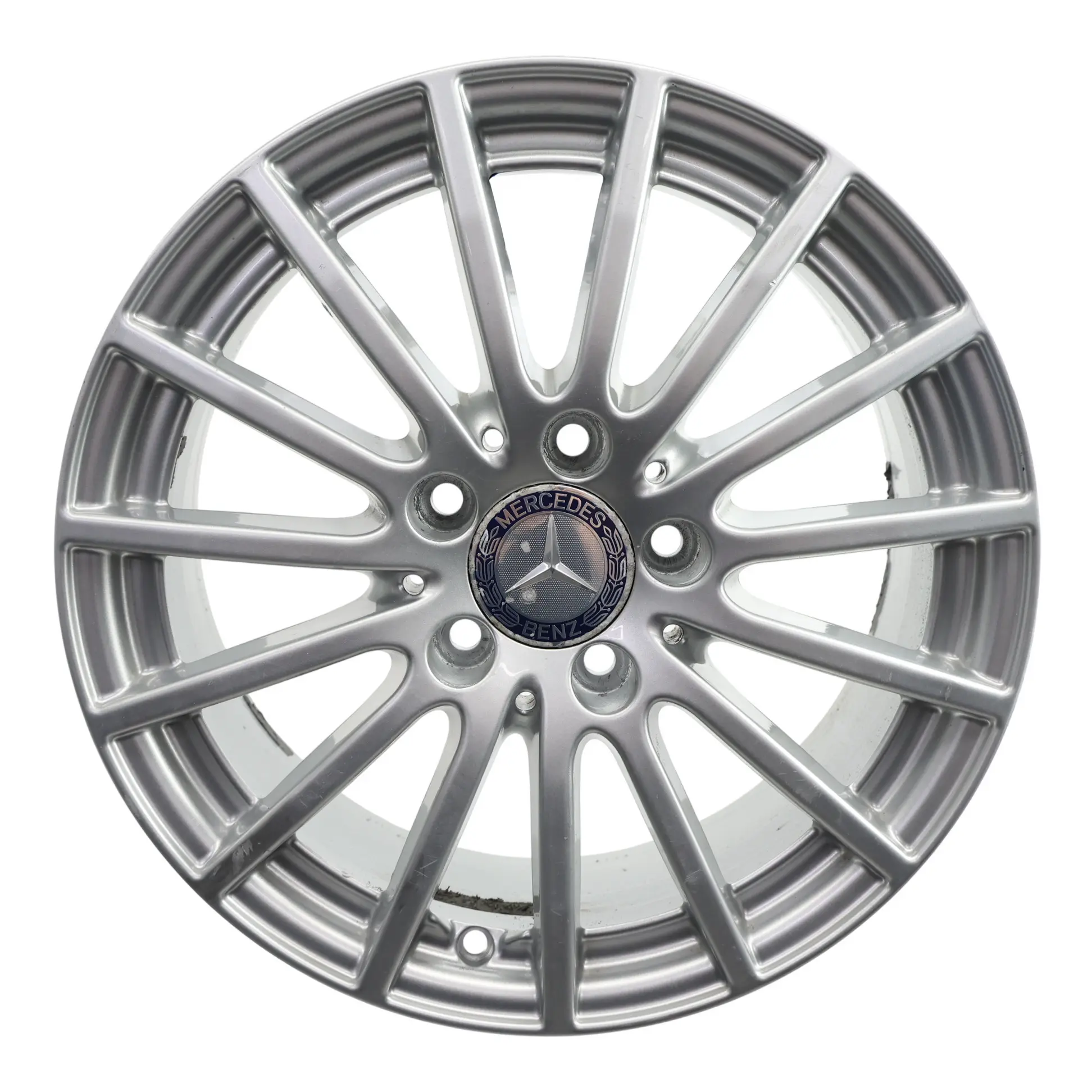 Mercedes W205 Silver Wheel Alloy Rim 16" 6,5J ET:38 15 Spoke A2054012502