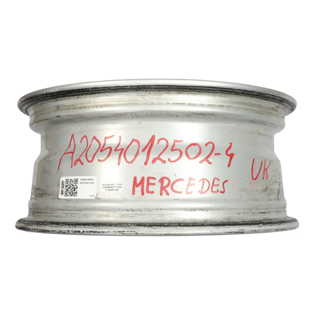 Mercedes W205 Silver Wheel Alloy Rim 16" 6,5J ET:38 15 Spoke - SKU A2054012502-4 - Part number A2054012502