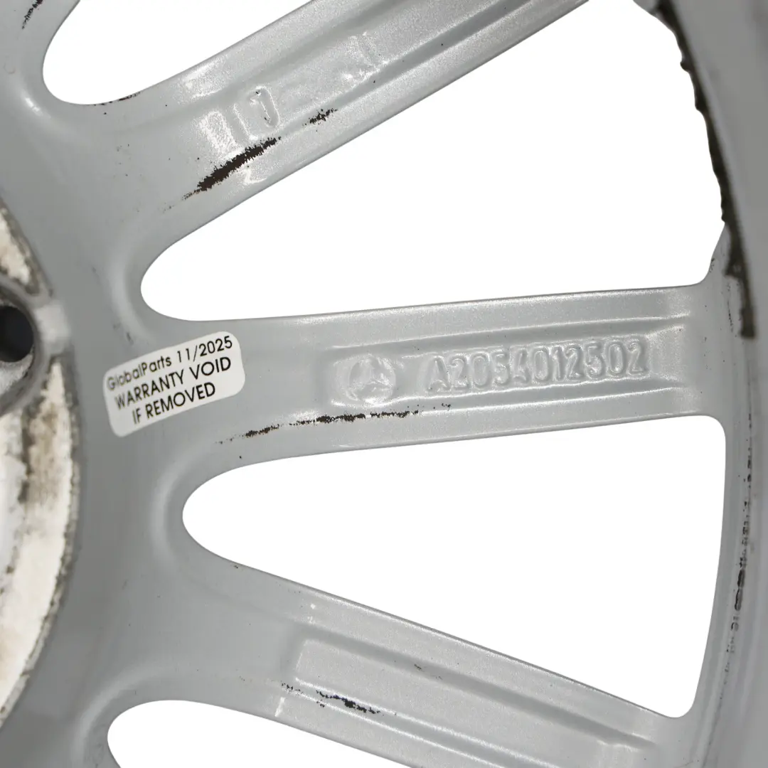 Mercedes W205 Silver Wheel Alloy Rim 16" 6,5J ET:38 15 Spoke - SKU A2054012502-4 - Part number A2054012502