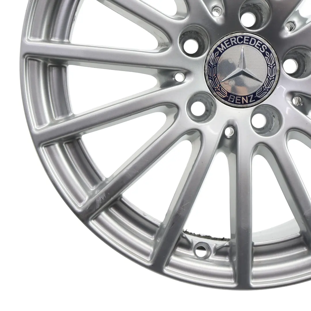 Mercedes W205 Silver Wheel Alloy Rim 16" 6,5J ET:38 15 Spoke - SKU A2054012502-4 - Part number A2054012502