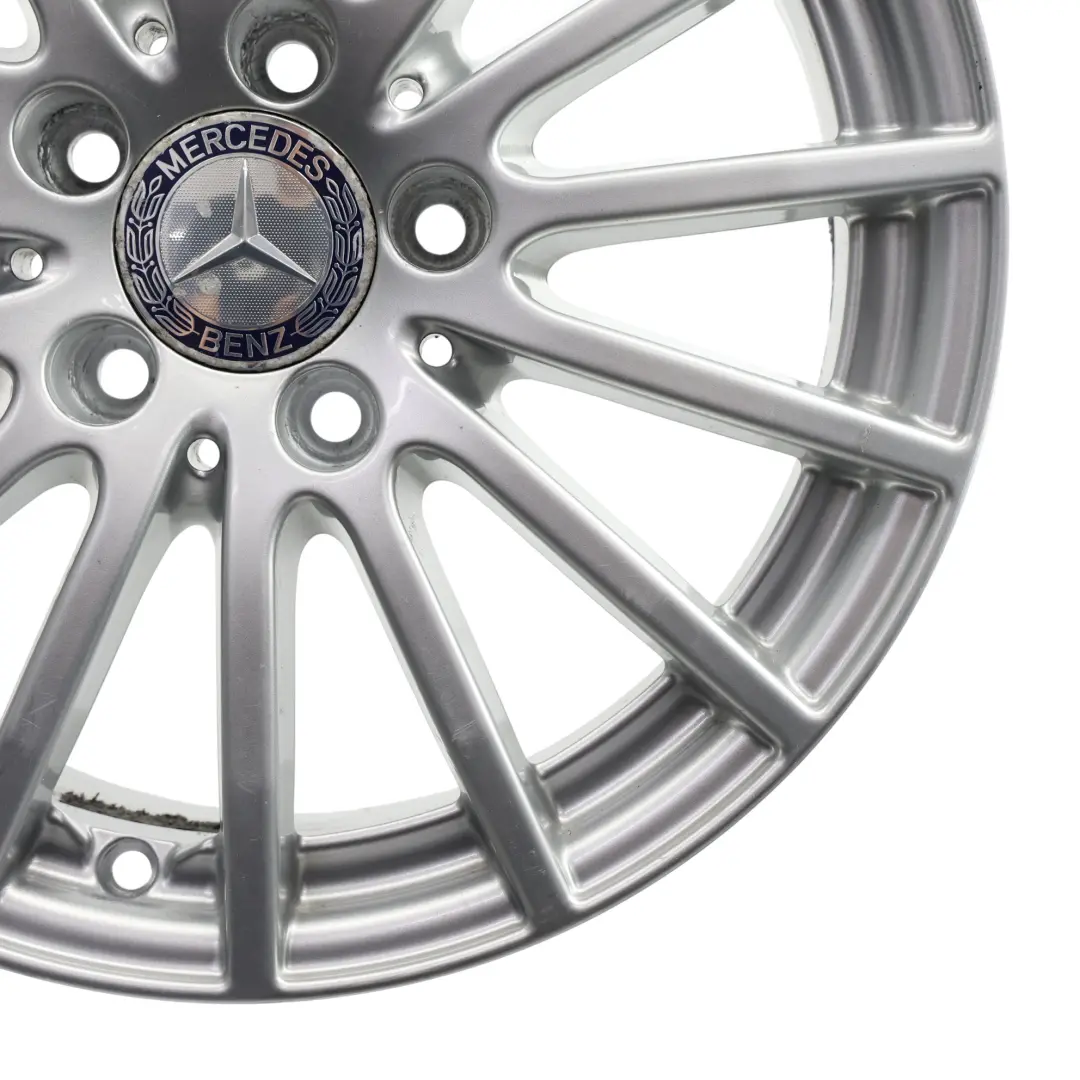 Mercedes W205 Silver Wheel Alloy Rim 16" 6,5J ET:38 15 Spoke - SKU A2054012502-4 - Part number A2054012502
