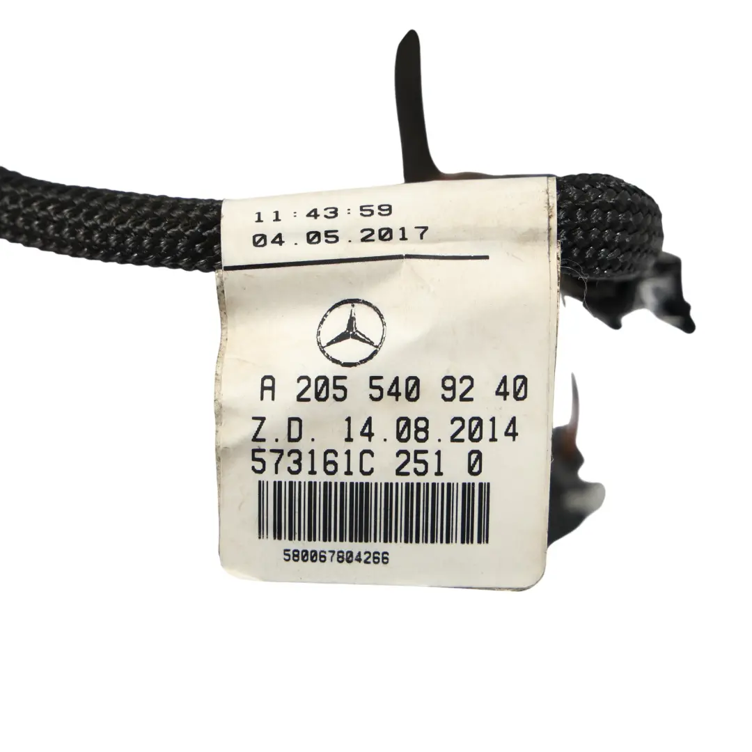 Vordertür Elektrische Kabelbaum Kabel Links für Mercedes W205 mit Teilenummer A2055409240 Mercedes W205 Vordertür Elektrische Kabelbaum Kabel Links - SKU A2055409240 - Teilenummer A2055409240