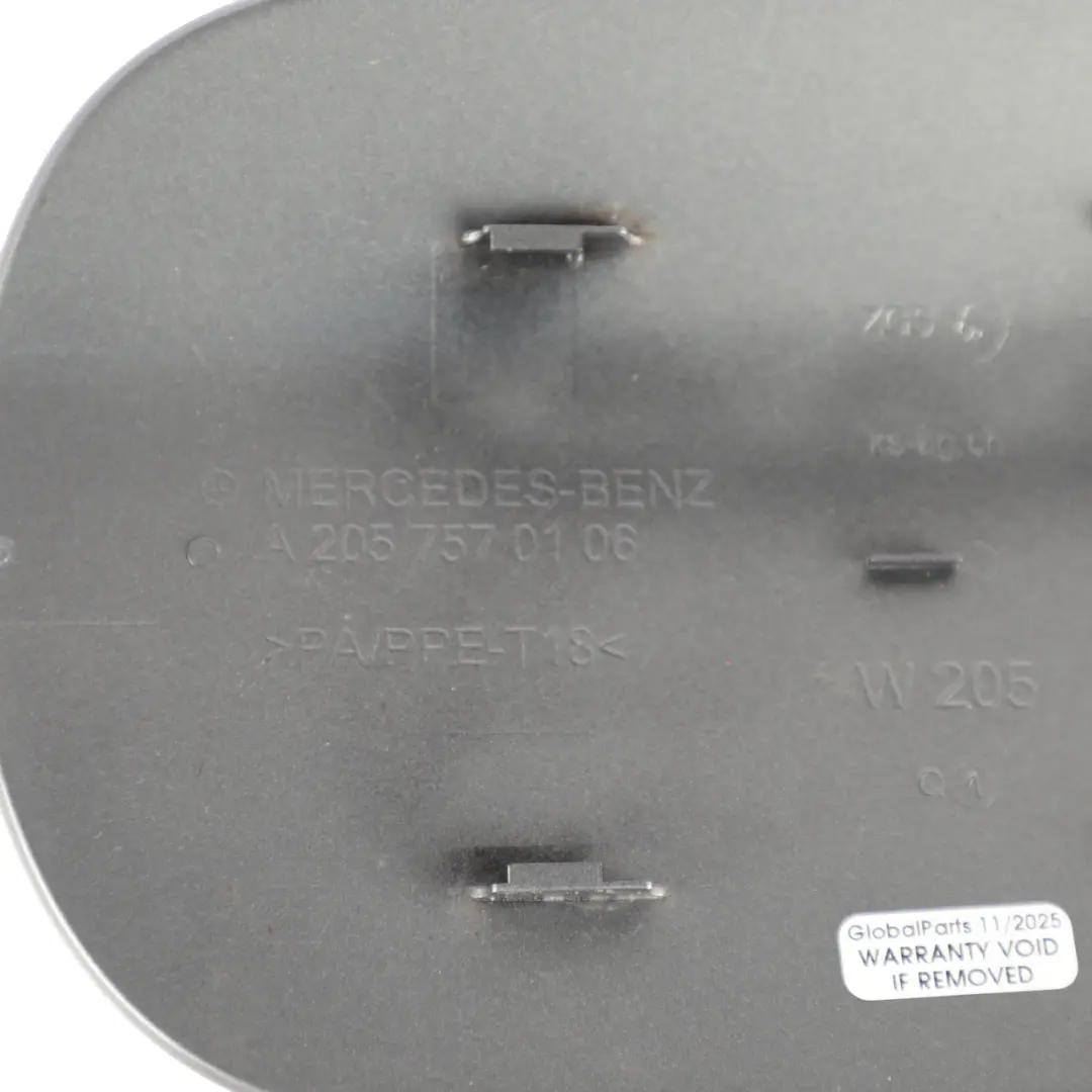 Filler Fill in Flap Cover Palladium Silver - 792 to Mercedes W205 Fuel with Part number A2057570106 Mercedes W205 Fuel Filler Fill in Flap Cover Palladium Silver - 792 - SKU A2057570106-PAL - Part number A2057570106