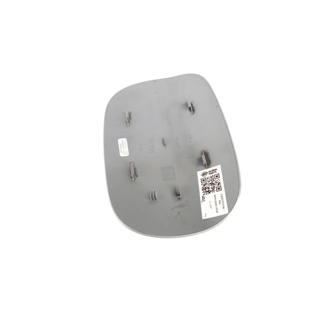 Filler Fill in Flap Cover Palladium Silver - 792 to Mercedes W205 Fuel with Part number A2057570106 Mercedes W205 Fuel Filler Fill in Flap Cover Palladium Silver - 792 - SKU A2057570106-PAL - Part number A2057570106
