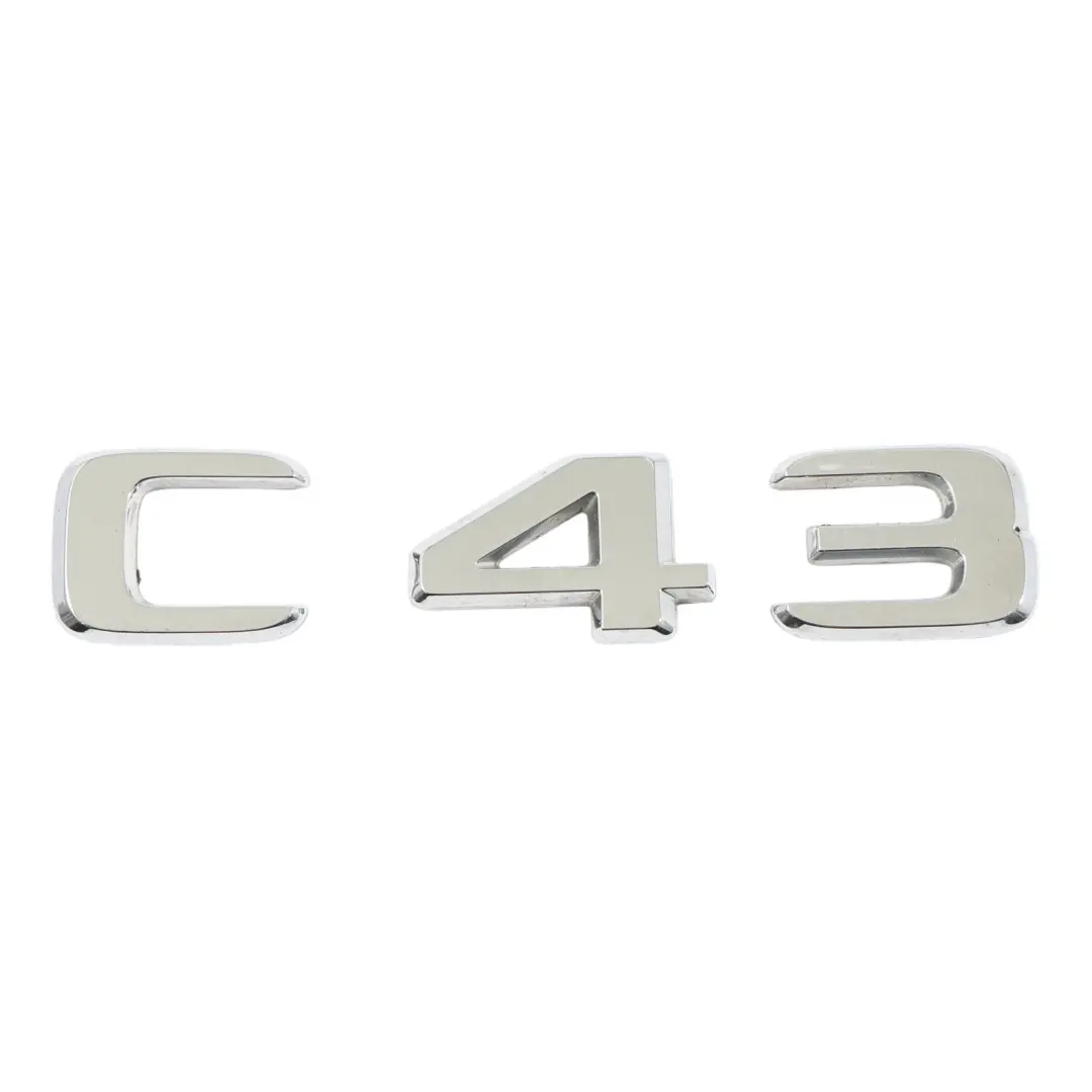 Mercedes W205 C43 Coda Posteriore Emblema Lettering Cromo - SKU A2058172101 - Numero di parte A2058172101
