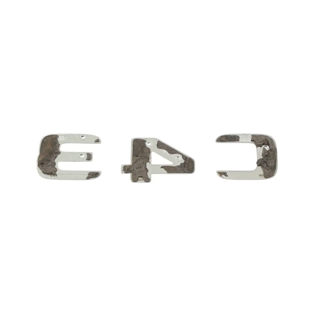 C43 Rear Tail Badge Emblem Lettering Chrome to Mercedes W205 with Part number A2058172101 Mercedes W205 C43 Rear Tail Badge Emblem Lettering Chrome - SKU A2058172101 - Part number A2058172101
