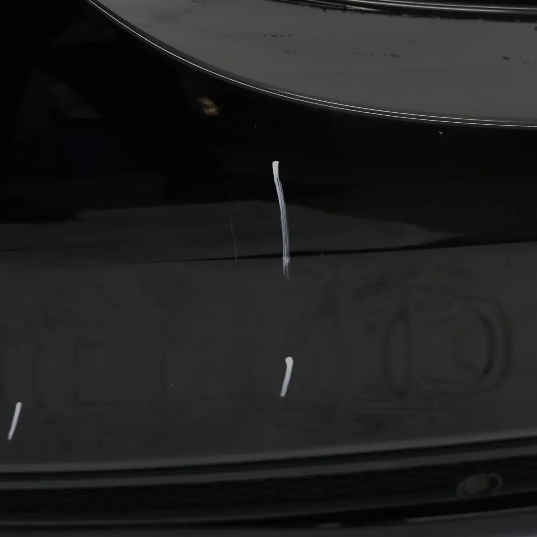 Bumper Rear Trim Panel AMG Obsidian Black Metallic - 197 to Mercedes W205 with Part number A2058856038 Mercedes W205 Bumper Rear Trim Panel AMG Obsidian Black Metallic - 197 - SKU A2058856038-OB - Part number A2058856038