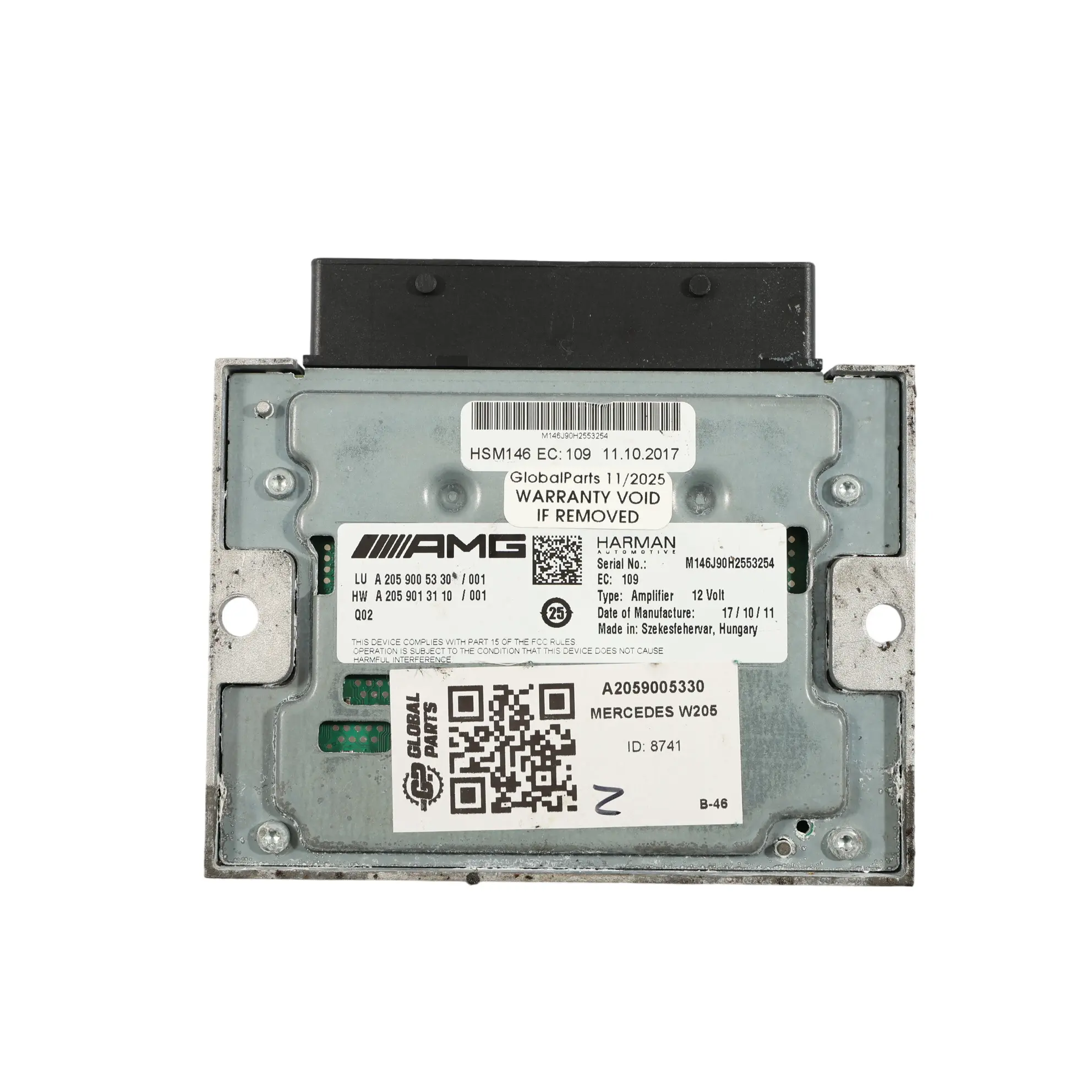 Mercedes W205 W253 AMG Unità Di Controllo Amplificatore Motore A2059005330