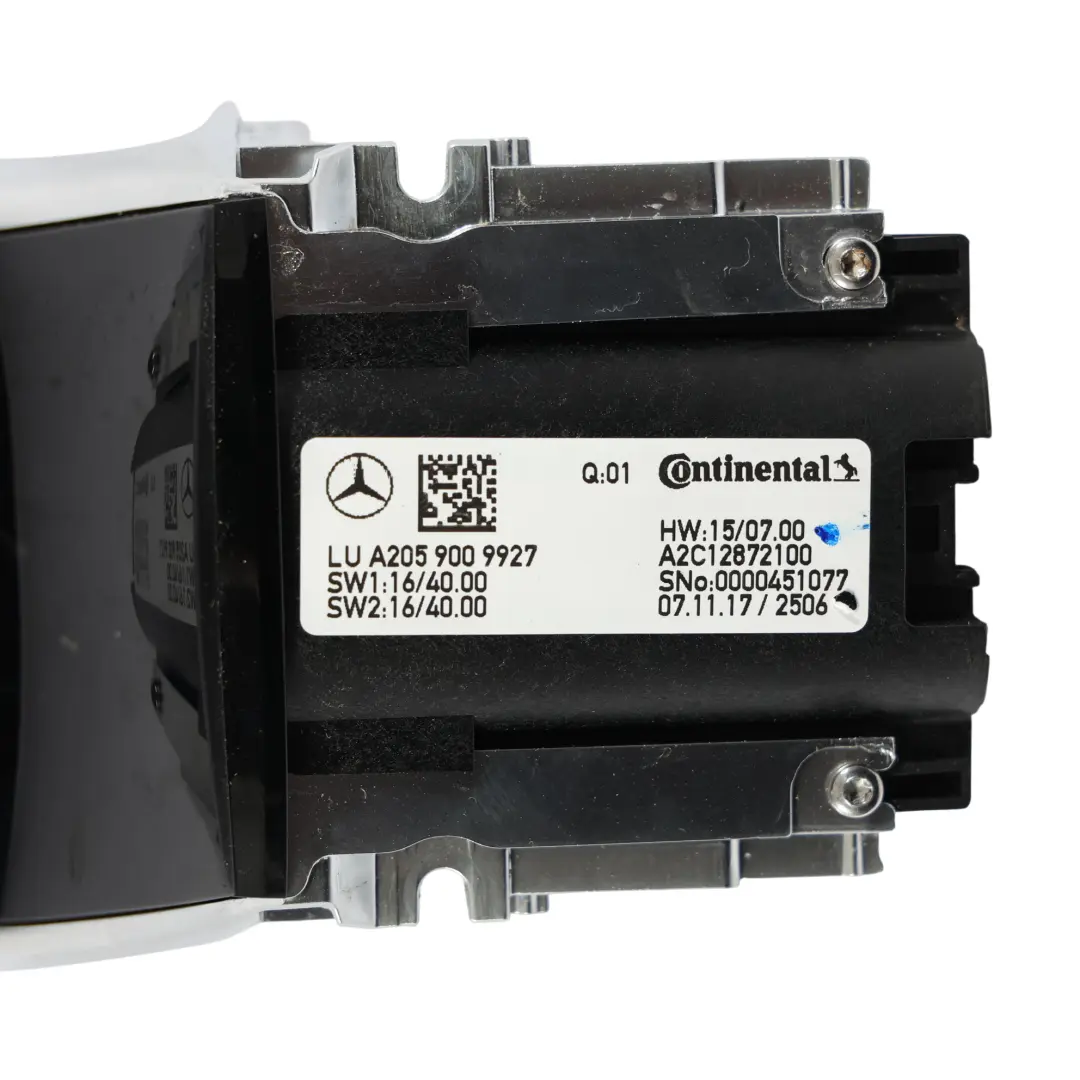 Mercedes W205 W253 Panneau Commande Console Centrale - SKU A2059009927 - Numéro de pièce A2059009927
