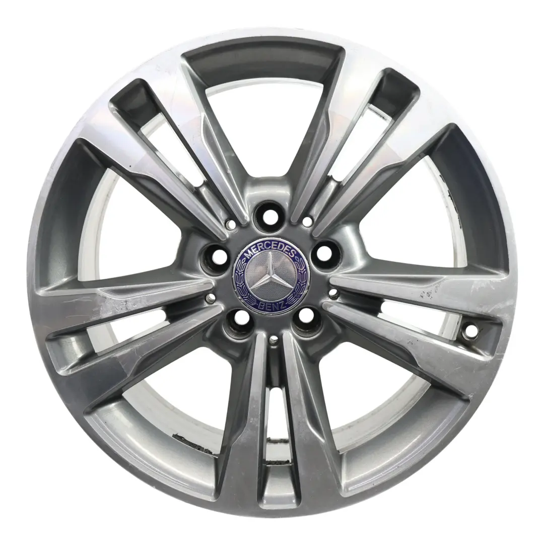 Mercedes W212 Jante Alliage 17" ET:48 8J 5 Double Rayon - SKU A2124015602-1 - Numéro de pièce A2124015602
