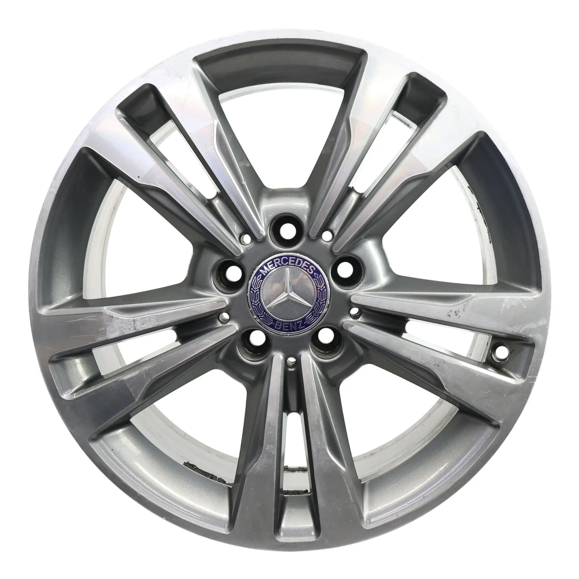 Mercedes W212 Leichtmetallfelge 17" ET:48 8J 5 Doppelspeiche A2124015602