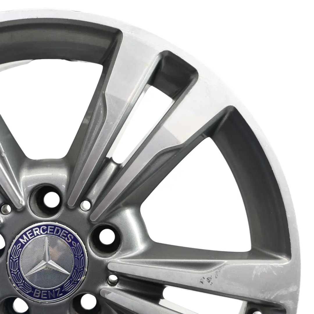 Mercedes W212 Leichtmetallfelge 17" ET:48 8J 5 Doppelspeiche - SKU A2124015602-1 - Teilenummer A2124015602