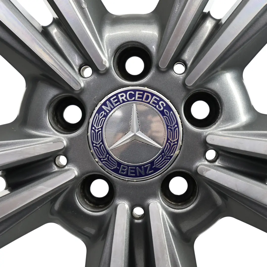 Alloy Wheel Rim 17" ET:48 8J 5 Double Spoke to Mercedes W212 with Part number A2124015602 Mercedes W212 Alloy Wheel Rim 17" ET:48 8J 5 Double Spoke - SKU A2124015602-1 - Part number A2124015602