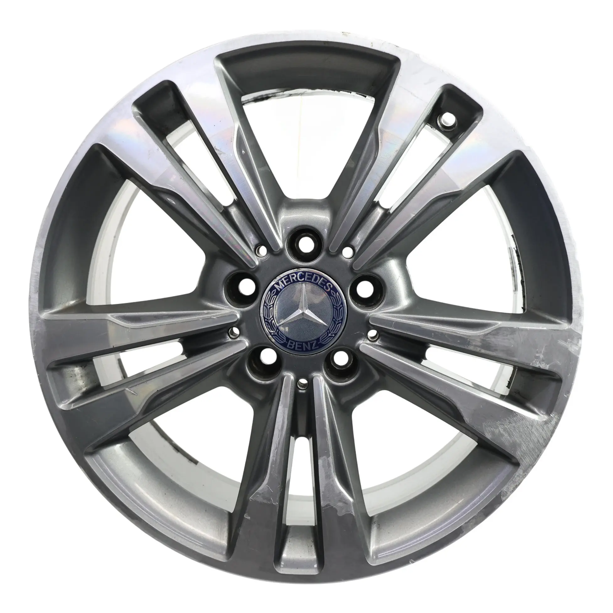 Mercedes W212 Alloy Wheel Rim 17" ET:48 8J 5 Double Spoke A2124015602