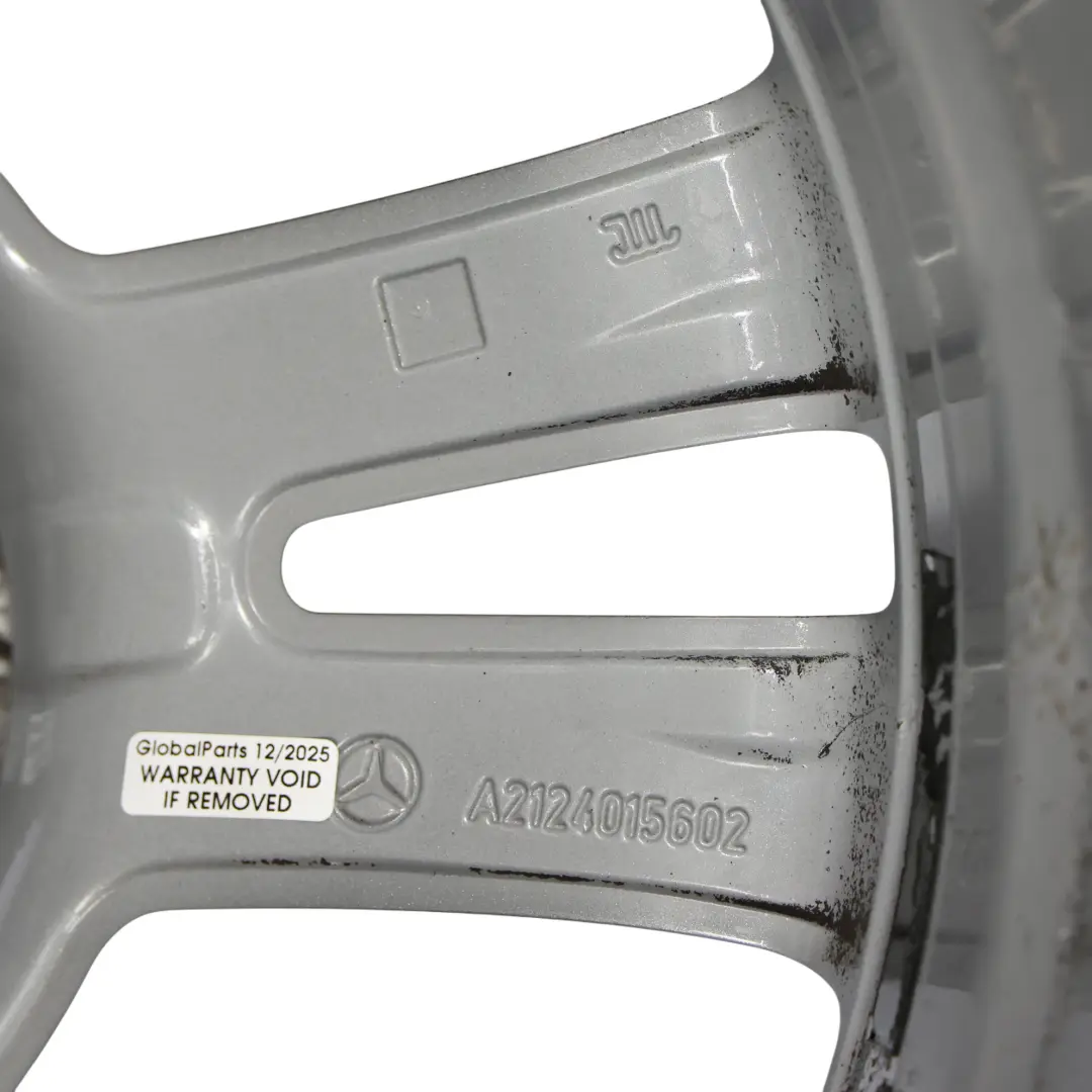 Mercedes W212 Alloy Wheel Rim 17" ET:48 8J 5 Double Spoke - SKU A2124015602-3 - Part number A2124015602