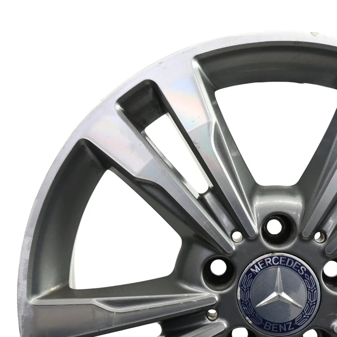 Mercedes W212 Alloy Wheel Rim 17" ET:48 8J 5 Double Spoke - SKU A2124015602-3 - Part number A2124015602