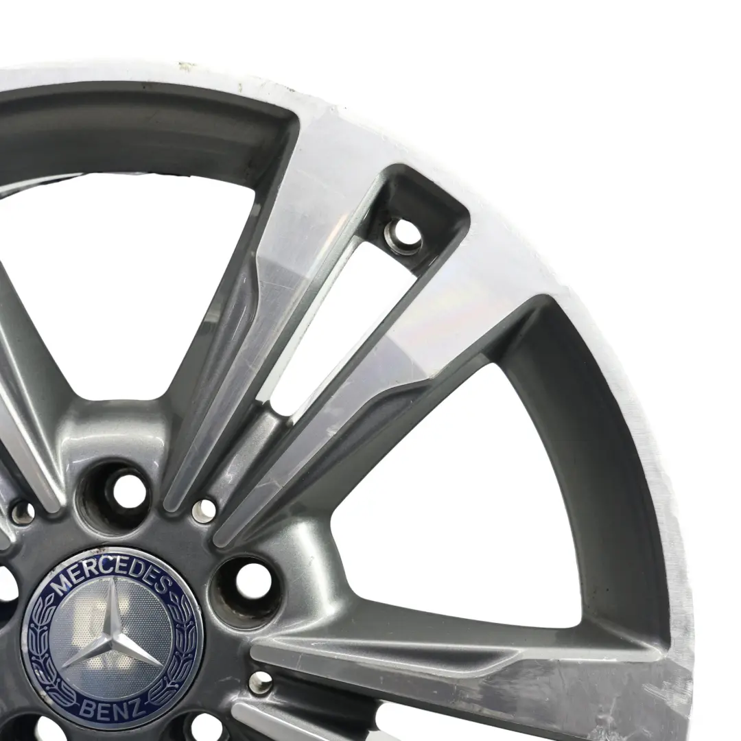 Mercedes W212 Alloy Wheel Rim 17" ET:48 8J 5 Double Spoke - SKU A2124015602-3 - Part number A2124015602