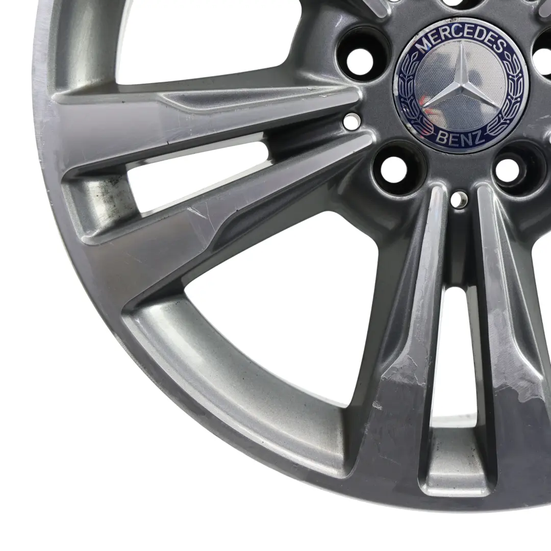 Mercedes W212 Alloy Wheel Rim 17" ET:48 8J 5 Double Spoke - SKU A2124015602-3 - Part number A2124015602