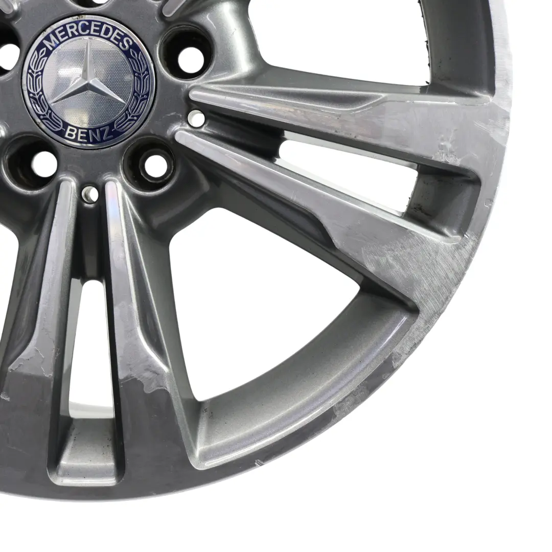 Mercedes W212 Alloy Wheel Rim 17" ET:48 8J 5 Double Spoke - SKU A2124015602-3 - Part number A2124015602