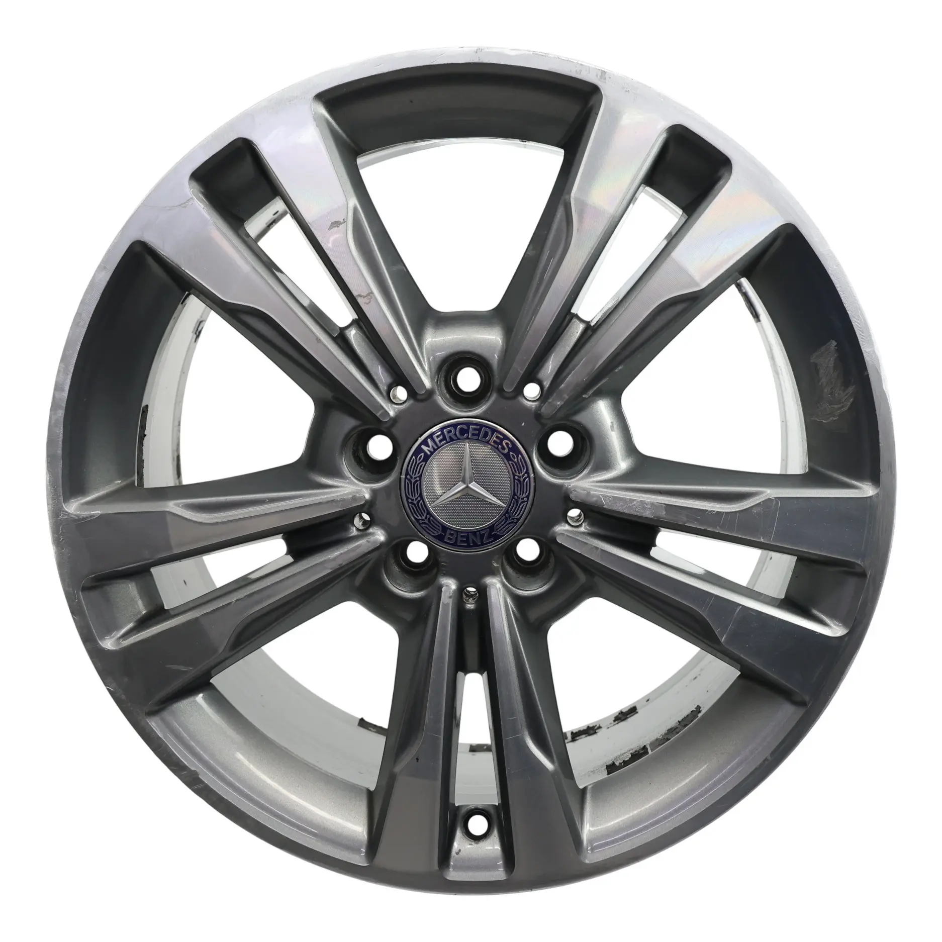 Mercedes W212 Alloy Wheel Rim 17" ET:48 8J 5 Double Spoke A2124015602
