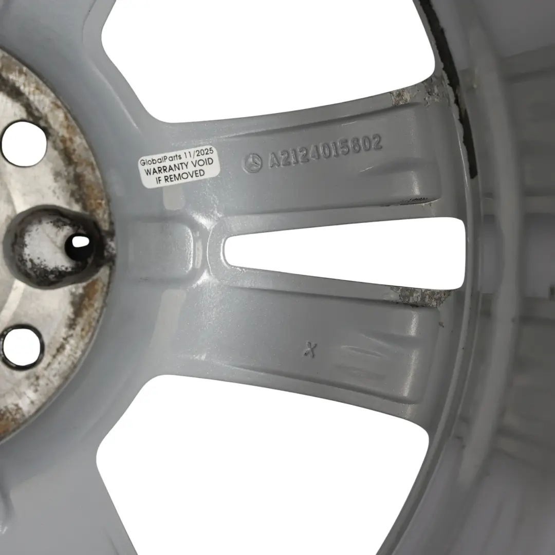 Mercedes W212 Alloy Wheel Rim 17" ET:48 8J 5 Double Spoke - SKU A2124015602-4 - Part number A2124015602