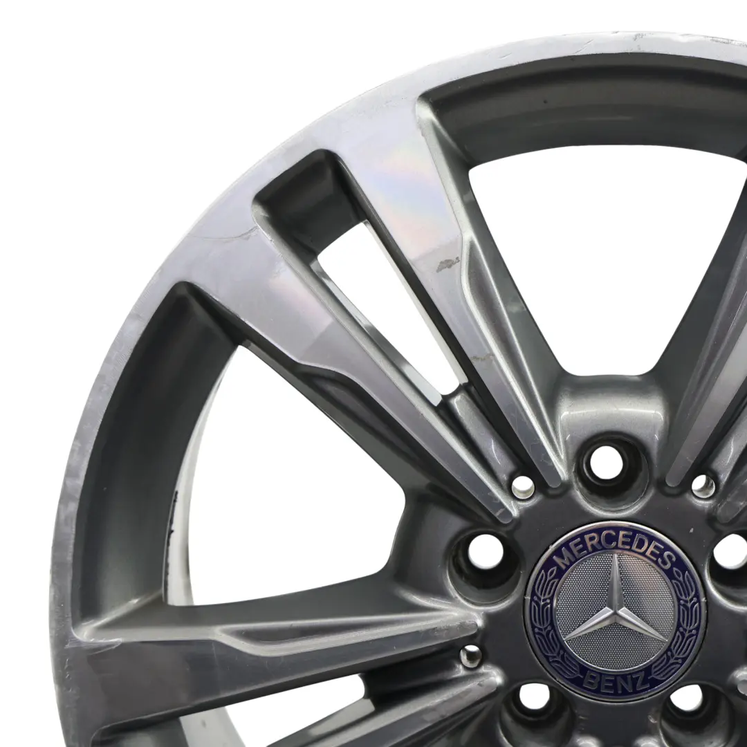 Alloy Wheel Rim 17" ET:48 8J 5 Double Spoke to Mercedes W212 with Part number A2124015602 Mercedes W212 Alloy Wheel Rim 17" ET:48 8J 5 Double Spoke - SKU A2124015602-4 - Part number A2124015602
