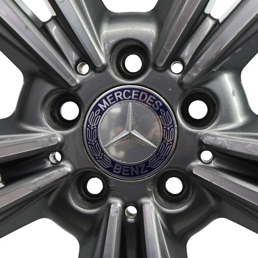 Alloy Wheel Rim 17" ET:48 8J 5 Double Spoke to Mercedes W212 with Part number A2124015602 Mercedes W212 Alloy Wheel Rim 17" ET:48 8J 5 Double Spoke - SKU A2124015602-4 - Part number A2124015602