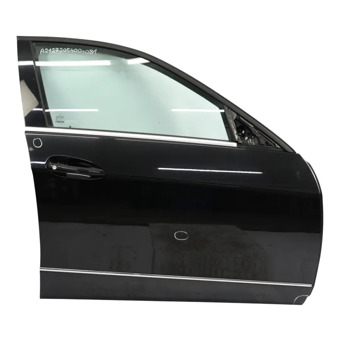 Door Front Right O/S Cover Panel Obsidian Black Metallic - 197 to Mercedes W212 with Part number A2127205400 Mercedes W212 Door Front Right O/S Cover Panel Obsidian Black Metallic - 197 - SKU A2127205400-OB1 - Part number A2127205400