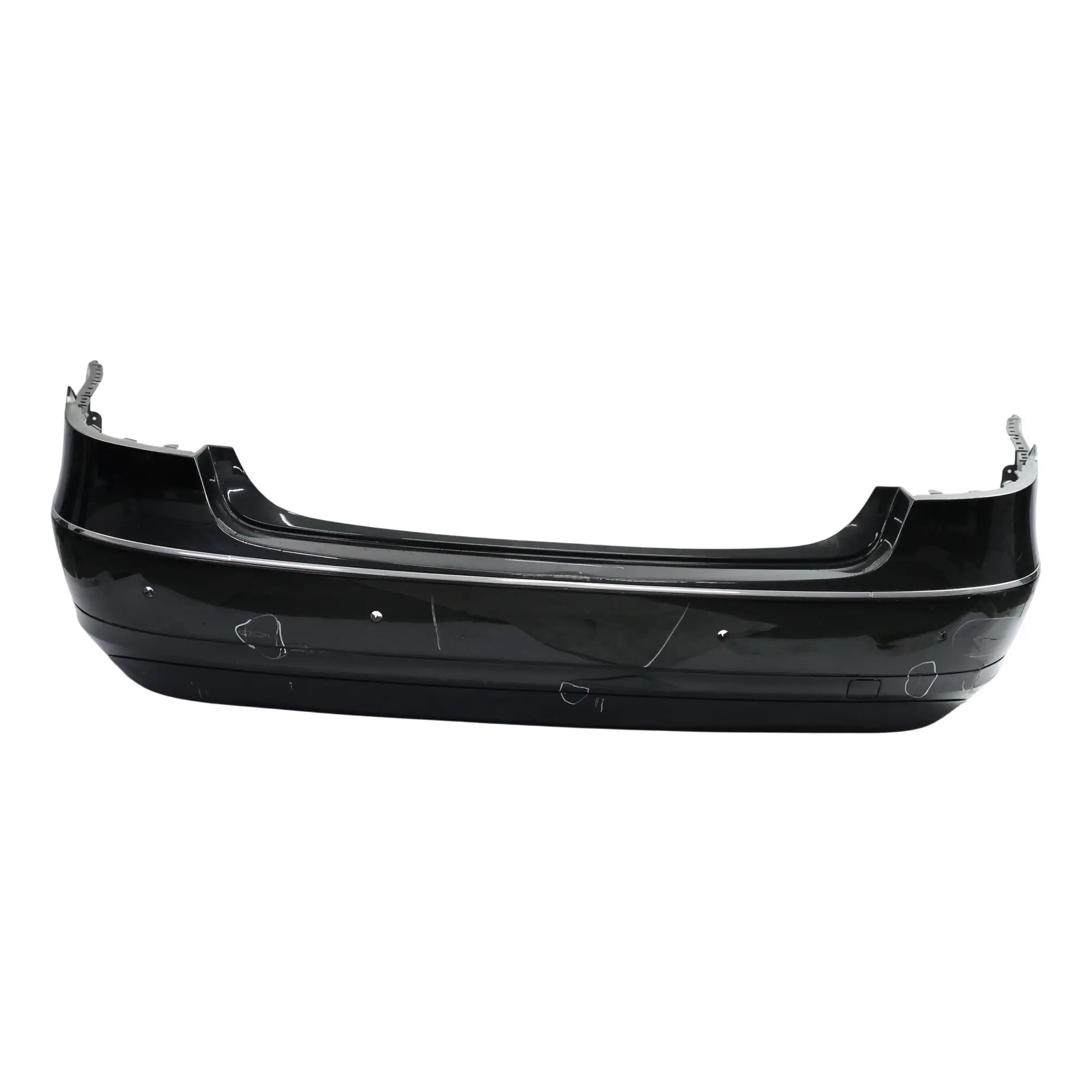 Mercedes W212 Rear Bumper Elegance Trim Panel Cover Obsidian Black - 197