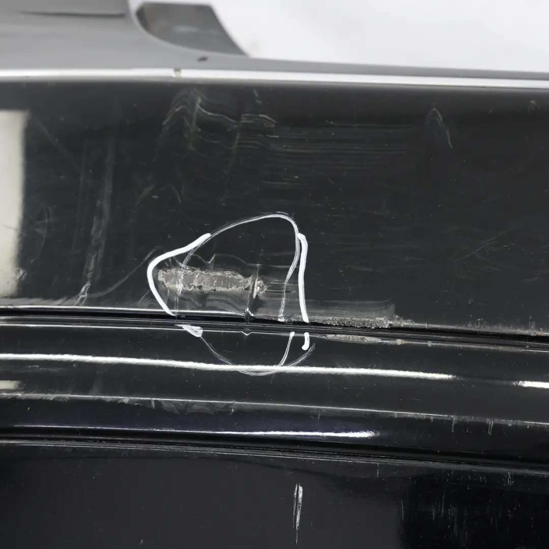 Bumper Elegance Trim Panel Cover Obsidian Black - 197 to Mercedes W212 Rear with Part number A2128804640 Mercedes W212 Rear Bumper Elegance Trim Panel Cover Obsidian Black - 197 - SKU A2128804640-OB - Part number A2128804640