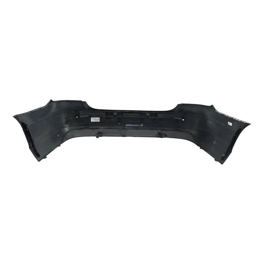 Mercedes W212 Rear Bumper Elegance Trim Panel Cover Obsidian Black - 197 - SKU A2128804640-OB - Part number A2128804640