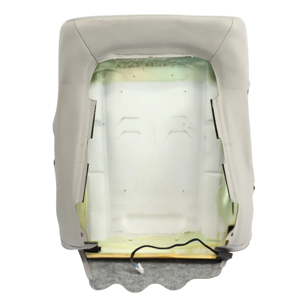 Mercedes W212 Front Seat Backrest Heated Leather Grey Right O/S - SKU A2129100447-4 - Part number A2129100447