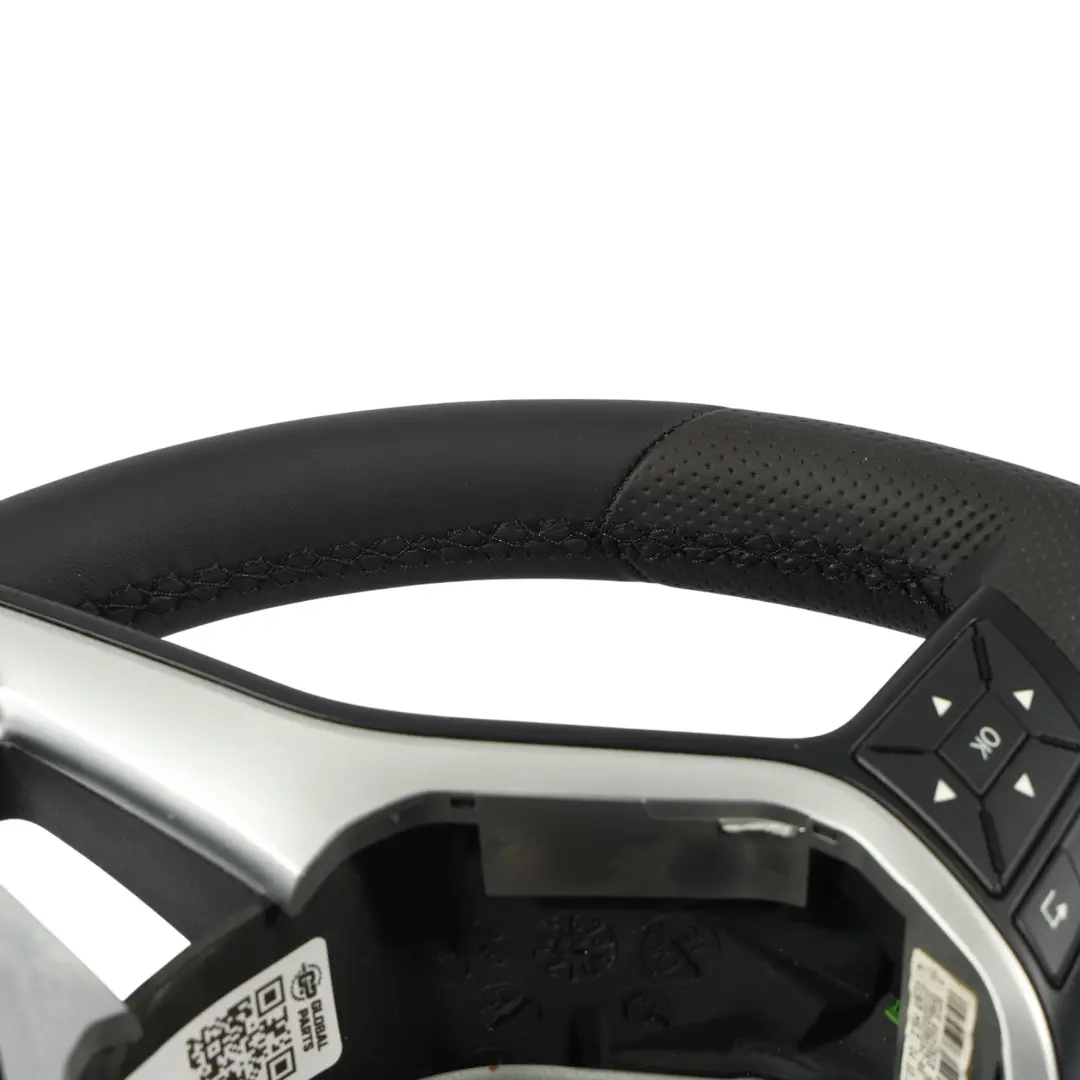  Steering Wheel Mercedes W204 W212 NEW Black Leather Black Threads Paddle Shift - SKU A2184600618-1 - Part number A2184600618