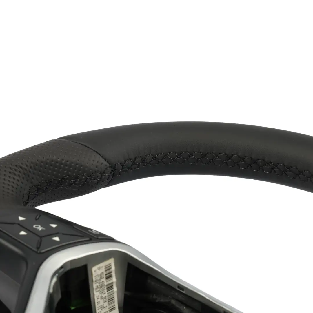  Steering Wheel Mercedes W204 W212 NEW Black Leather Black Threads Paddle Shift - SKU A2184600618-1 - Part number A2184600618