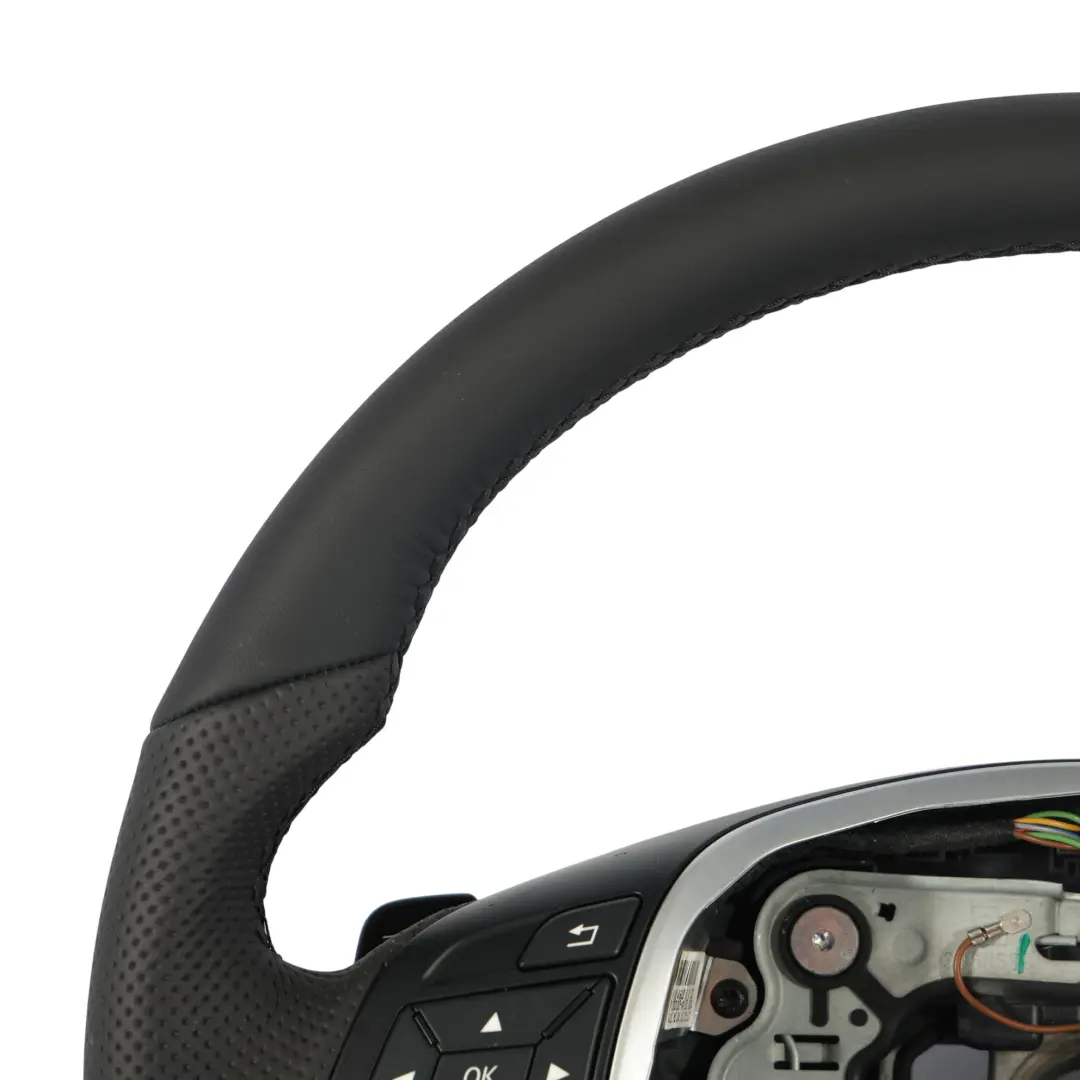 Steering Wheel Mercedes W204 W212 NEW Black Leather Black Threads Paddle Shift to with Part number A2184600618 Steering Wheel Mercedes W204 W212 NEW Black Leather Black Threads Paddle Shift - SKU A2184600618-1 - Part number A2184600618