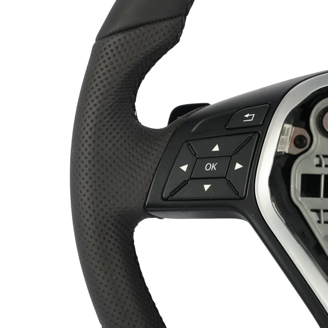 Volante Mercedes W204 W212 NUEVO Negro Cuero Negro Hilos Palanca De Cambio - SKU A2184600618-1 - Número de pieza A2184600618