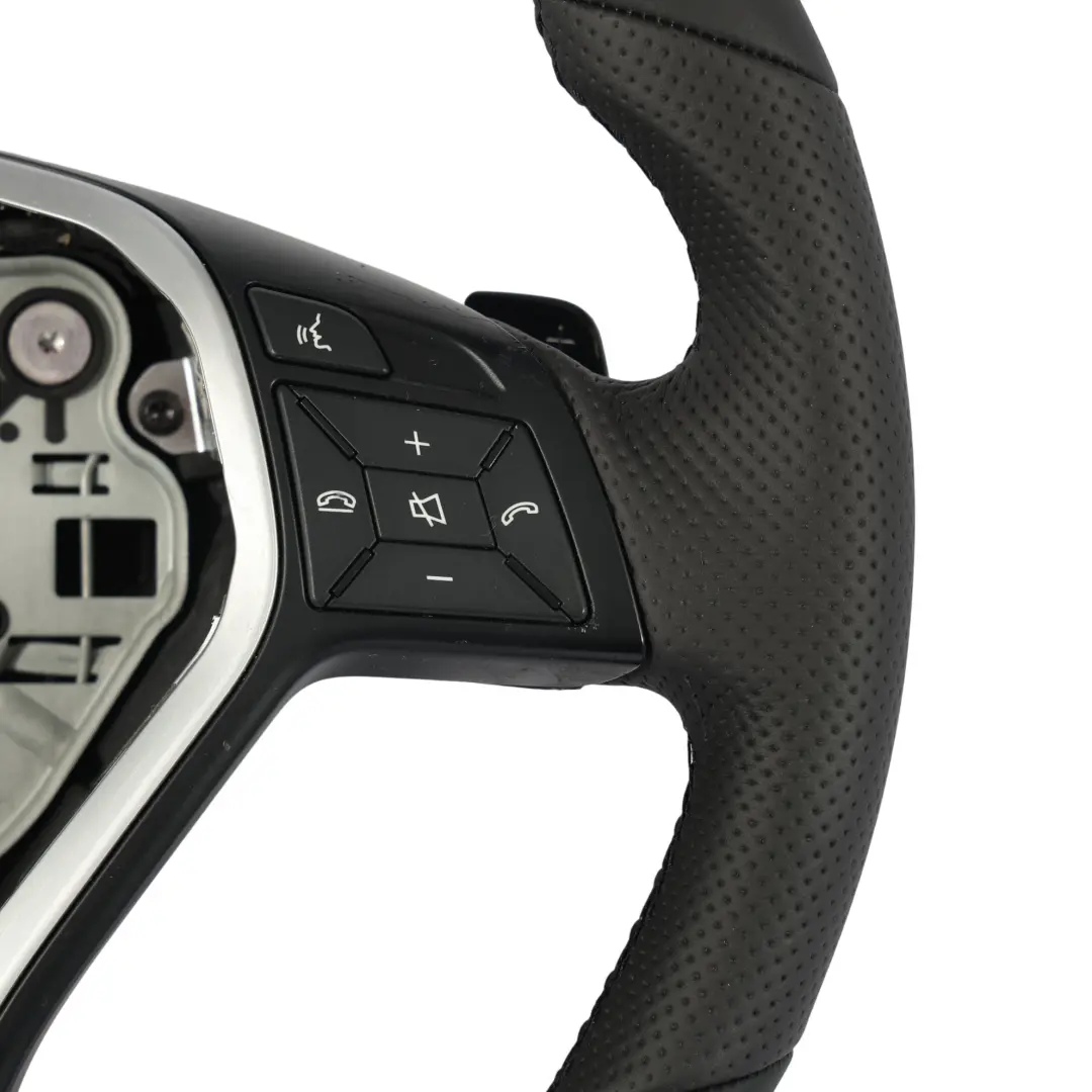 Steering Wheel Mercedes W204 W212 NEW Black Leather Black Threads Paddle Shift to with Part number A2184600618 Steering Wheel Mercedes W204 W212 NEW Black Leather Black Threads Paddle Shift - SKU A2184600618-1 - Part number A2184600618
