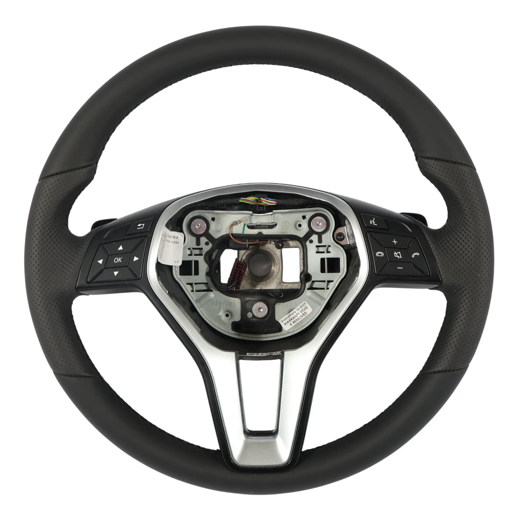 Volante Mercedes W176 W204 W246 W117 NUEVO Deportivo Cuero Negro Palanca Cambio