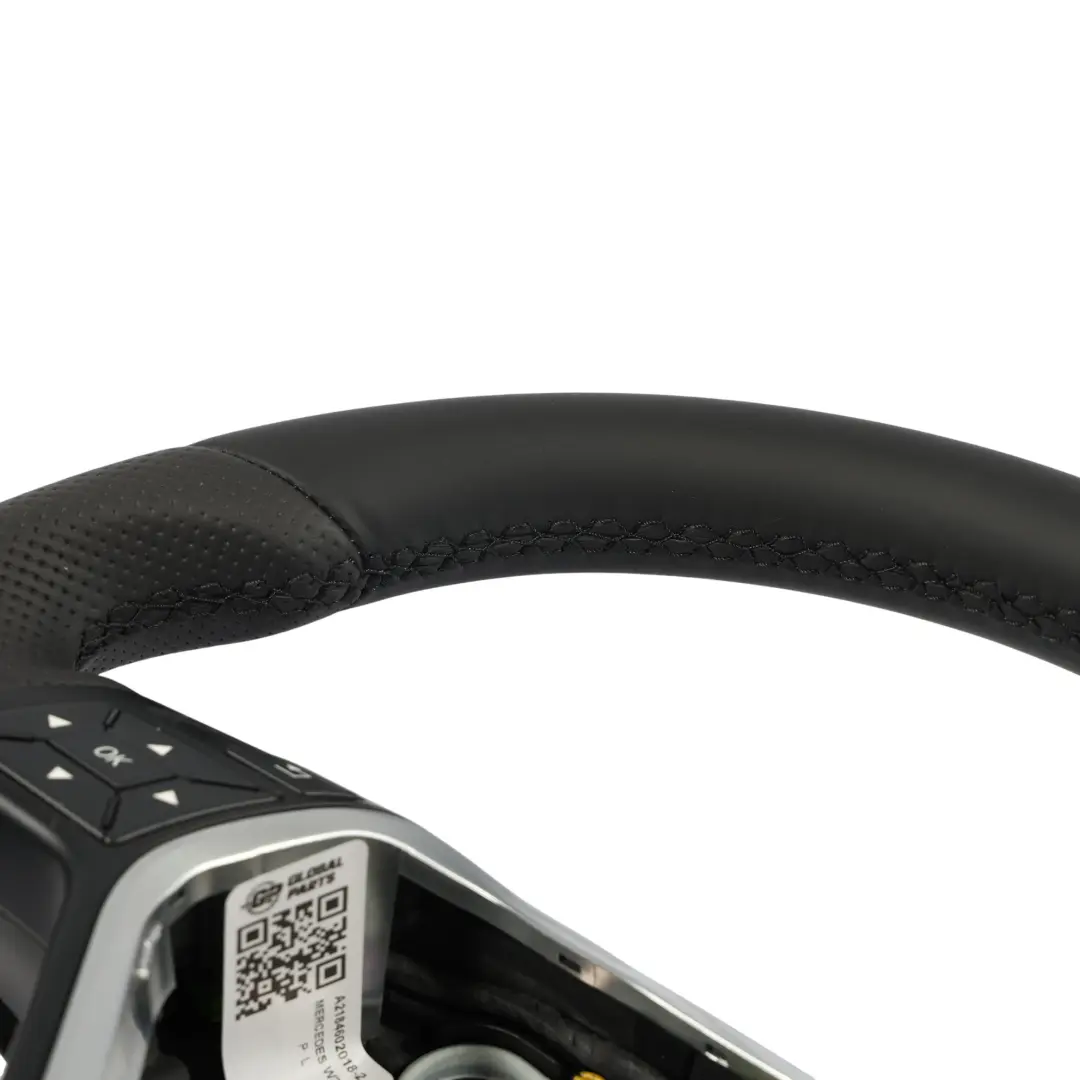 Steering Wheel Mercedes W176 W204 W246 W117 NEW Black Leather Sport Paddle Shift to with Part number A2184602018 Steering Wheel Mercedes W176 W204 W246 W117 NEW Black Leather Sport Paddle Shift - SKU A2184602018-2 - Part number A2184602018