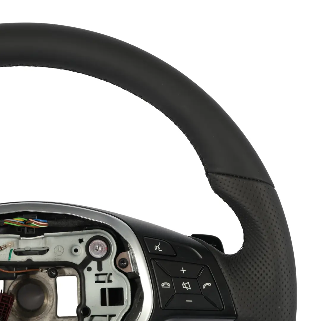 W117 Nuova Pelle Nera Sportivo Leve Cambio per Volante Mercedes W176 W204 W246 con numero di parte A2184602018 Volante Mercedes W176 W204 W246 W117 Nuova Pelle Nera Sportivo Leve Cambio - SKU A2184602018-2 - Numero di parte A2184602018