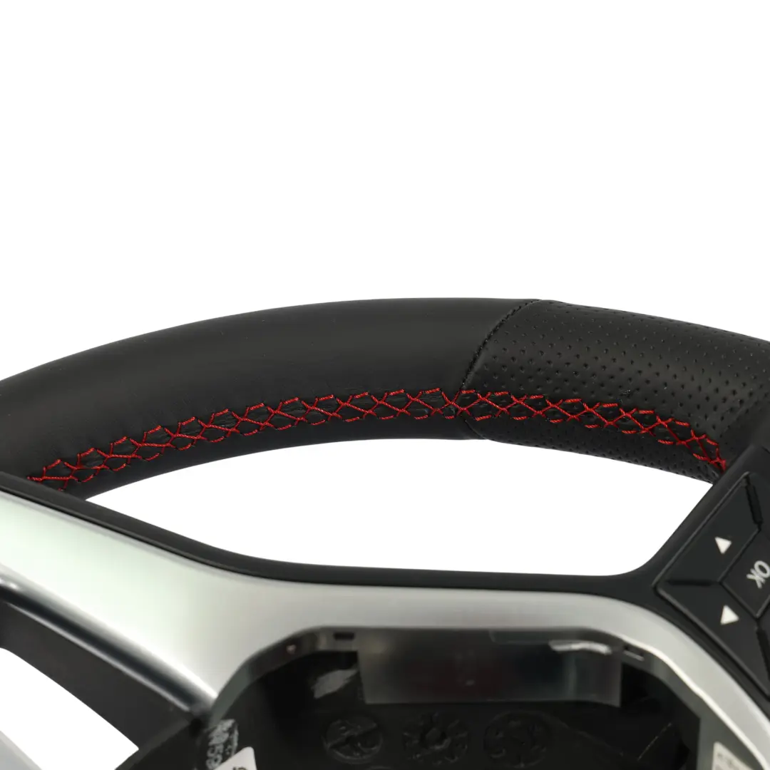 Volante Mercedes W176 W246 NUOVO pelle nera fili rossi Paddle Shift - SKU A2184609103-1 - Numero di parte A2184609103