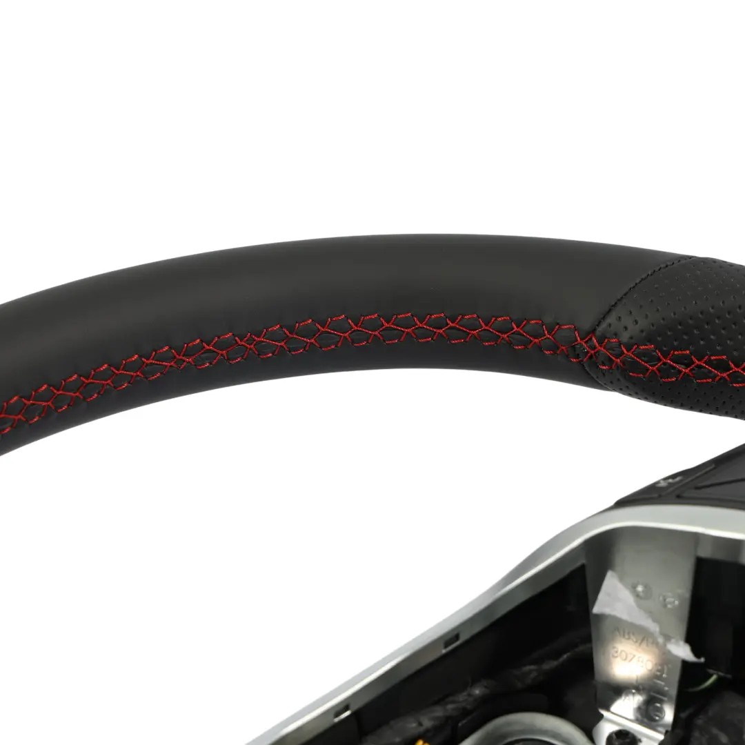  Lenkrad Mercedes W176 W246 NEU Schwarzes Leder Rote Fäden Schaltwippen - SKU A2184609103-1 - Teilenummer A2184609103