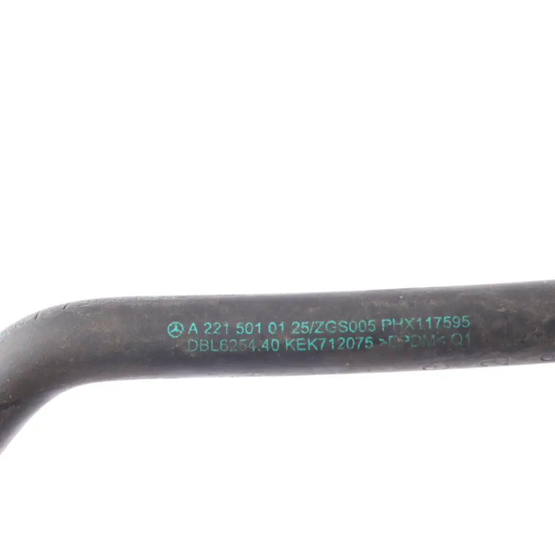 W216 W221 M275 Engine Expansion Tank Breather Pipe Hose to Mercedes with Part number A2215010125 Mercedes W216 W221 M275 Engine Expansion Tank Breather Pipe Hose - SKU A2215010125 - Part number A2215010125