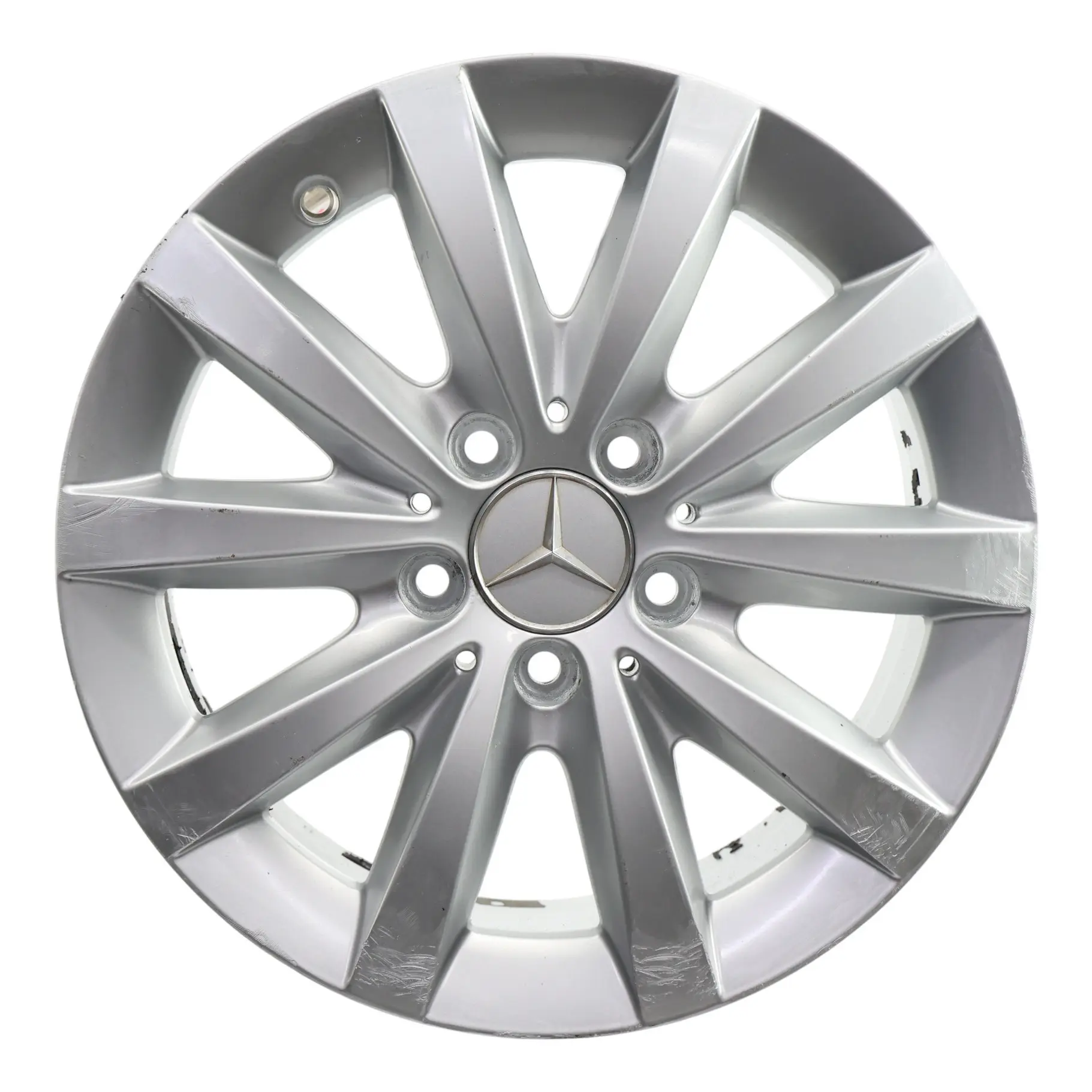 Mercedes W176 W246 Silber 10-Spoke Alufelge Alu Felge 16" ET:58 6,5J A2464010202