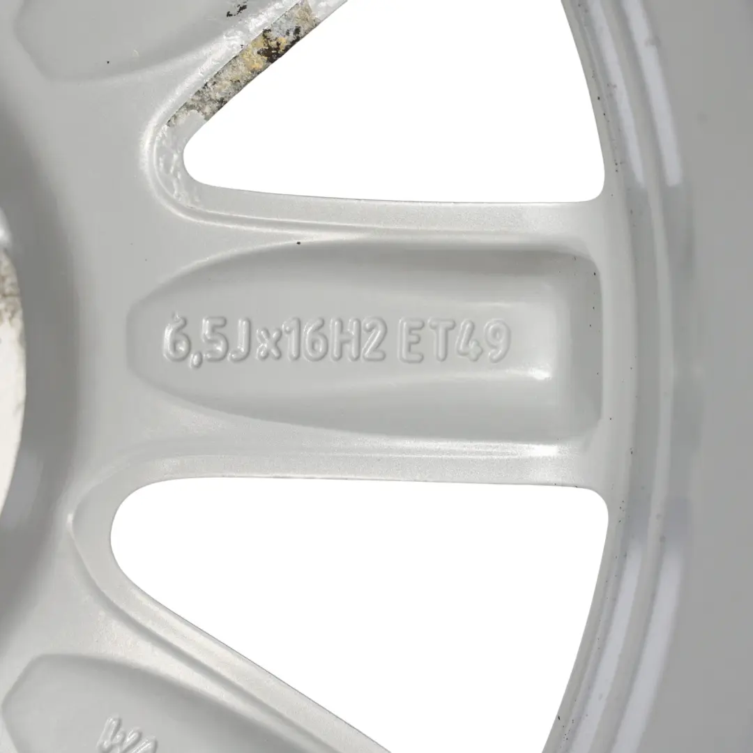 Mercedes W176 W246 Jante alliage argentée 10 branches 16" ET:49 6,5J - SKU A2464010202-1 - Numéro de pièce A2464010202